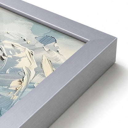 [Color:Polished Chrome], Picture of art in a Polished Chrome frame at an angle