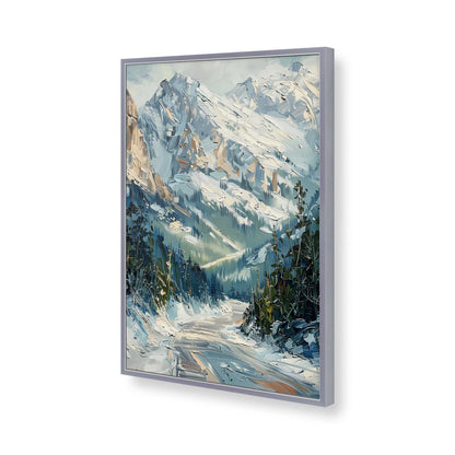 [Color:Polished Chrome], Picture of art in a Polished Chrome frame of the corner