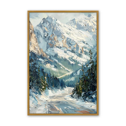 [Color:Polished Gold], Picture of art in a Polished Chrome frame