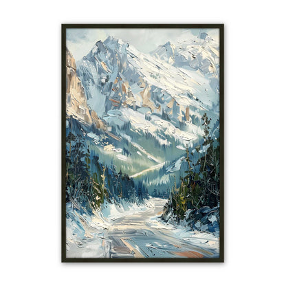 [Color:Satin Black], Picture of art in a Polished Chrome frame