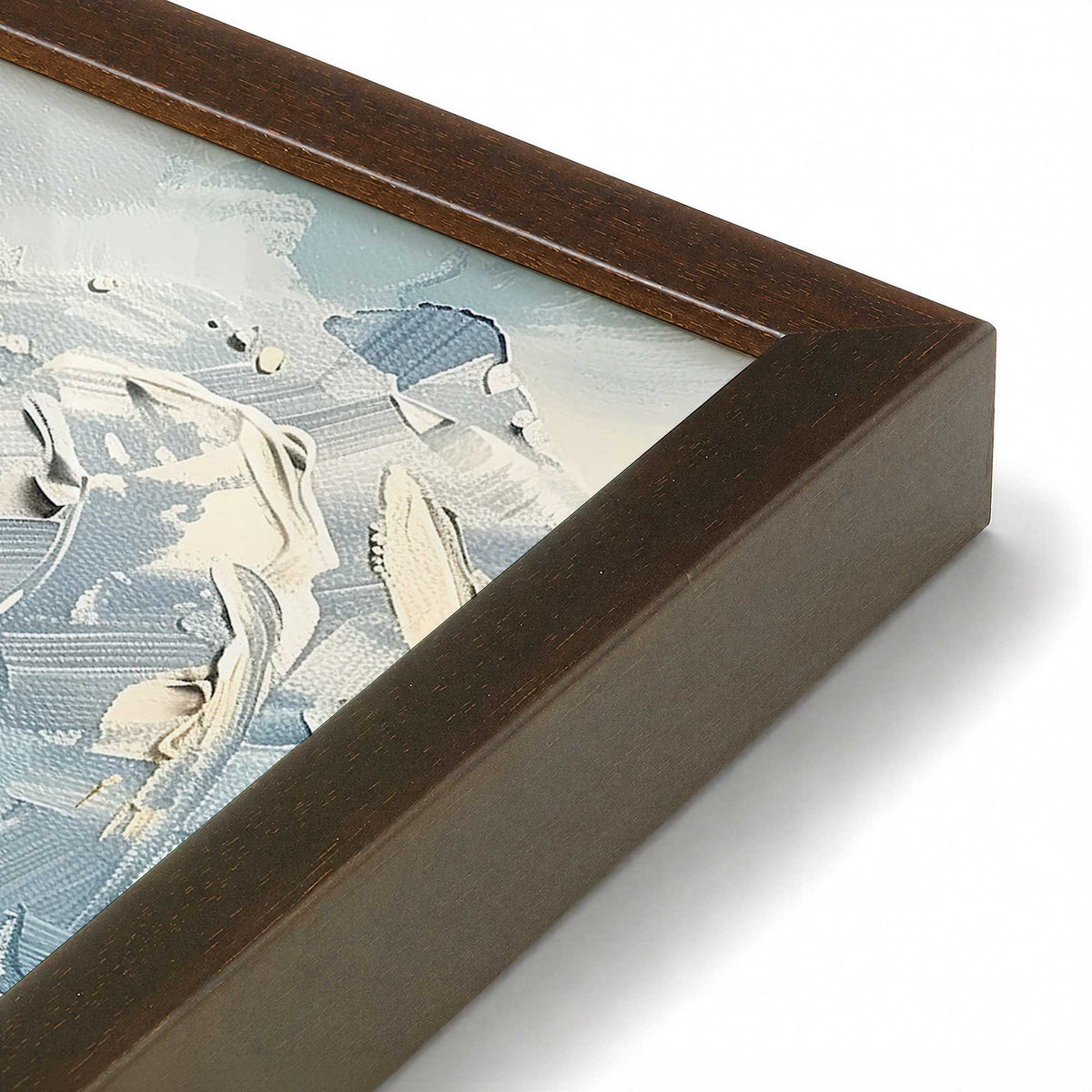 [Color:Belvinder Brown], Picture of art in a Polished Chrome frame at an angle