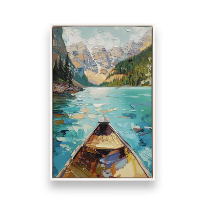 [Color:Opaque White], Picture of art in a White frame