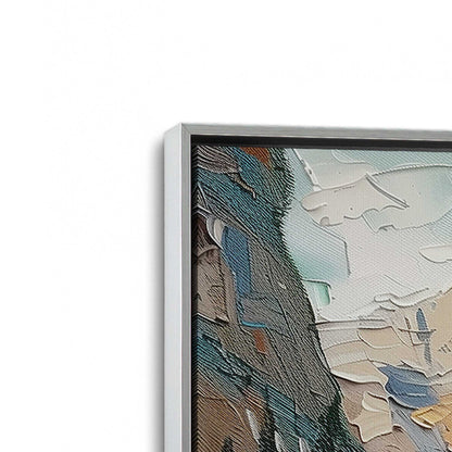 [Color:Polished Chrome], Picture of art in a Polished Chrome frame at an angle