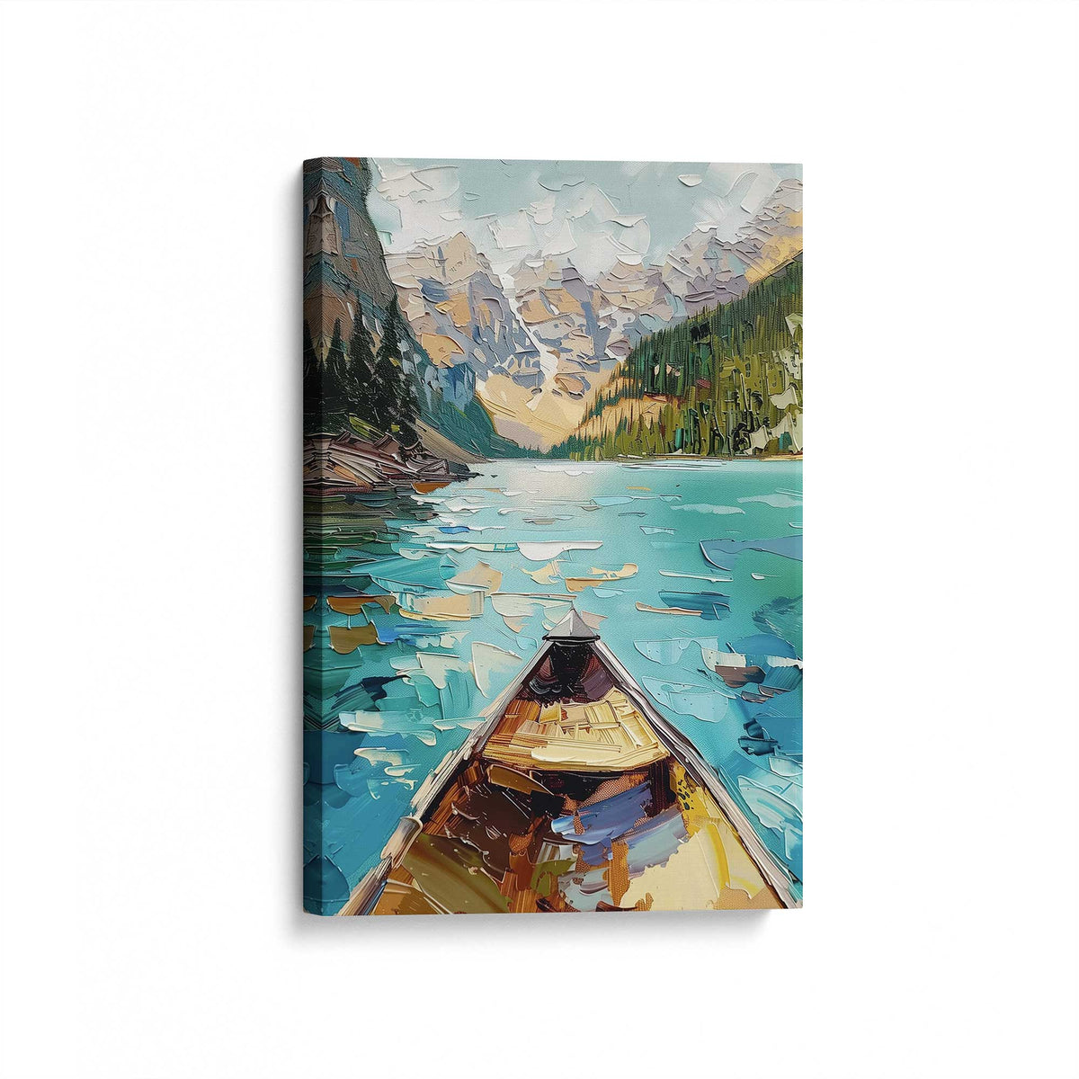 [Color:Stretched Canvas], Picture of art at an angle