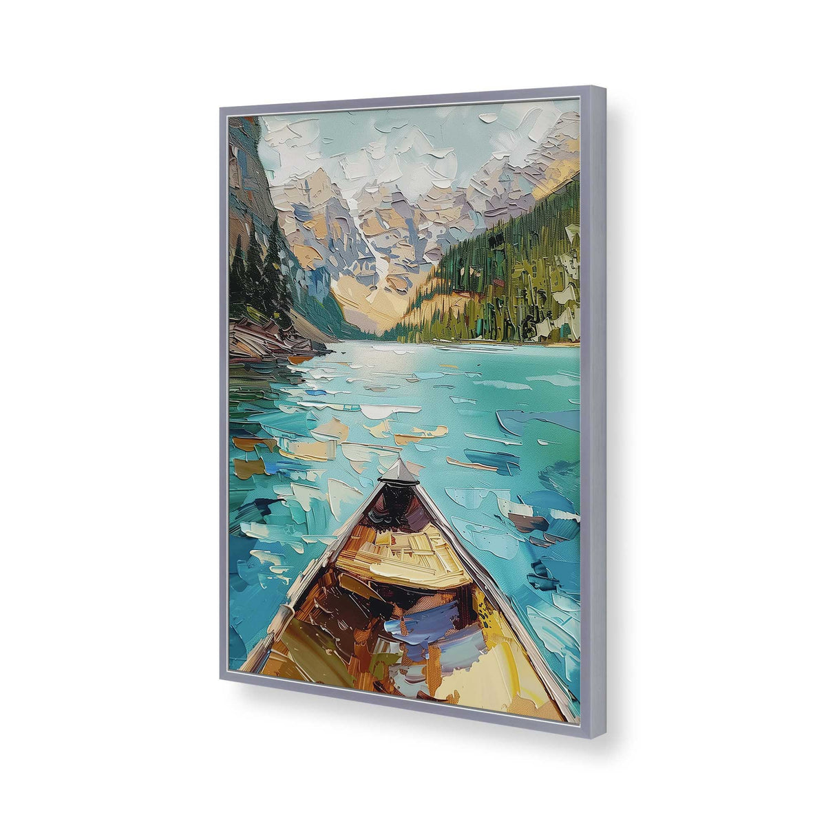 [Color:Polished Chrome], Picture of art in a Polished Chrome frame of the corner