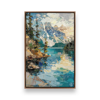 [Color:Walnut], Picture of art in a Walnut frame