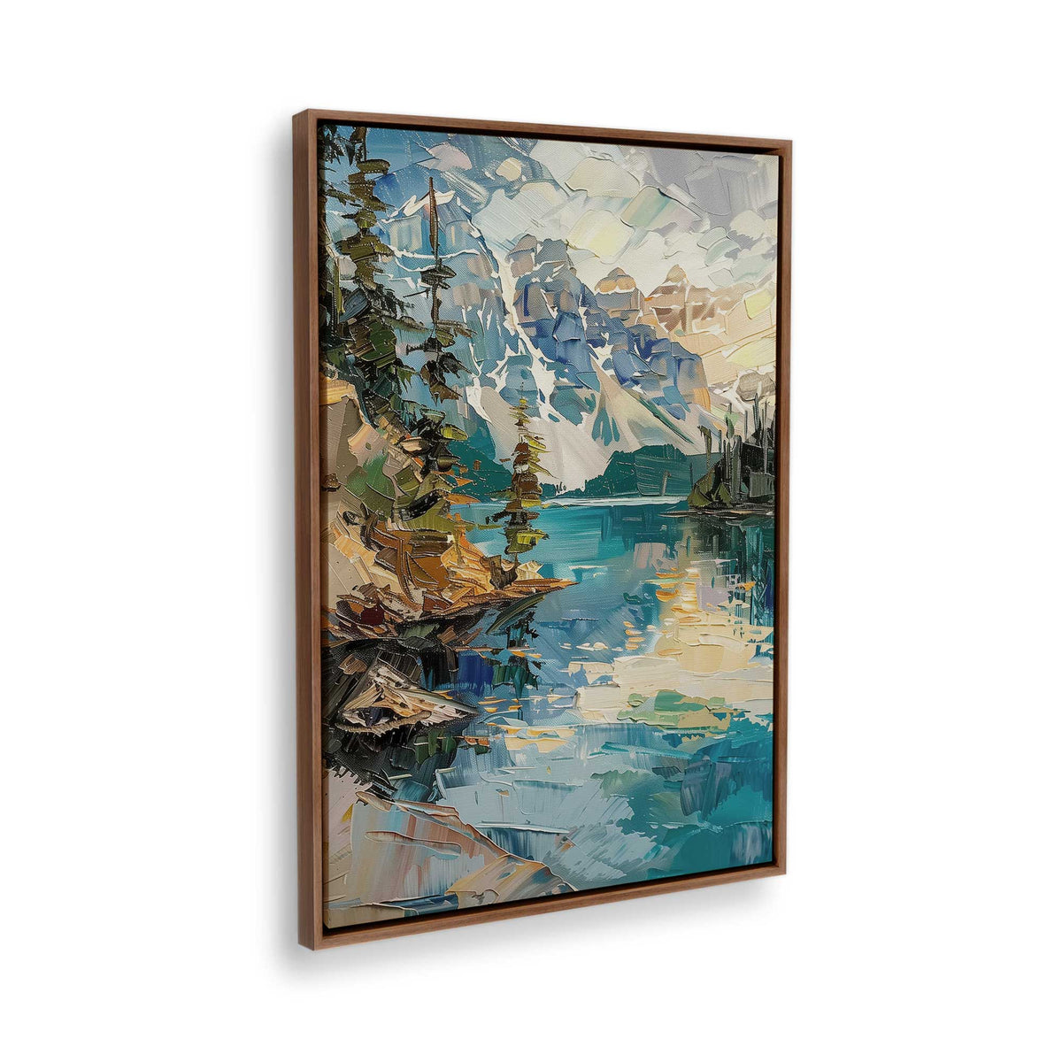 [Color:Walnut], Picture of the corner of the art