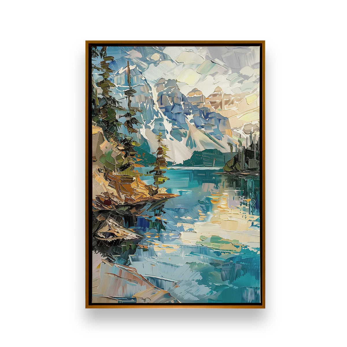 [Color:Polished Gold], Picture of art in a Polished Gold frame