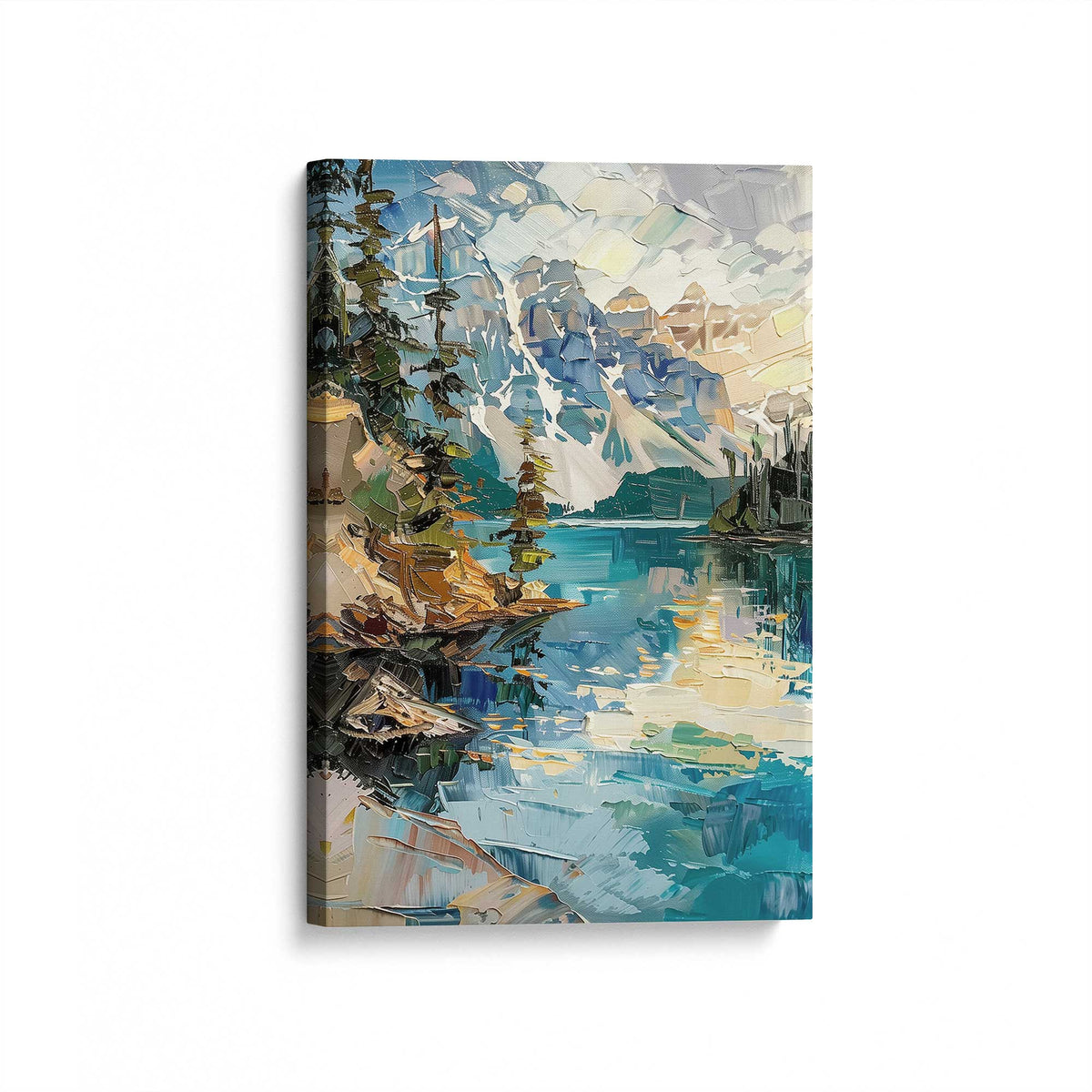 [Color:Stretched Canvas], Picture of art at an angle