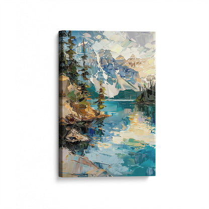 [Color:Stretched Canvas], Picture of art at an angle