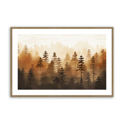 [Color:Brushed Gold] Picture of art in a Brushed Gold frame