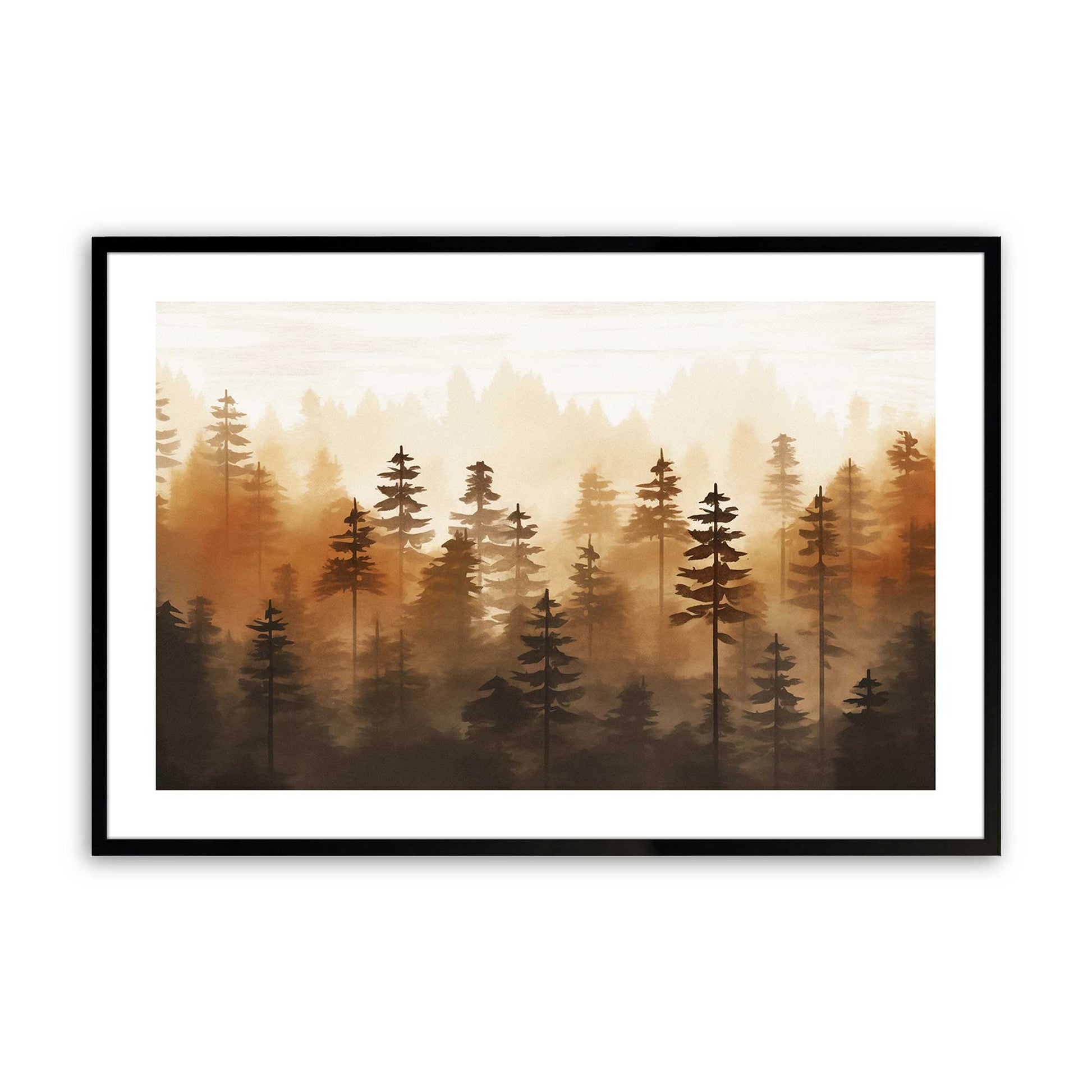[Color:Satin Black], Picture of art in a Satin Black frame