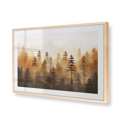 [Color:Raw Maple] Picture of art in a Raw Maple frame of the corner