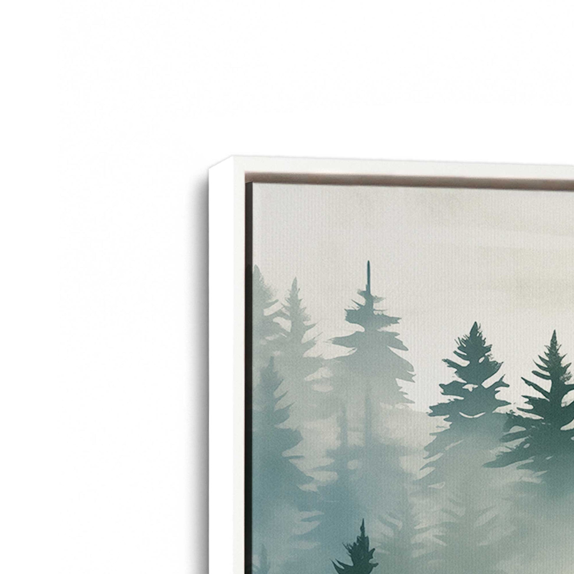 [Color:Opaque White] Picture of art in a White frame at an angle