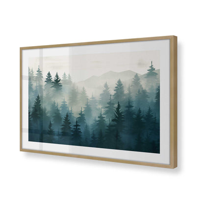 [Color:Brushed Gold] Picture of art in a Brushed Gold frame of the corner