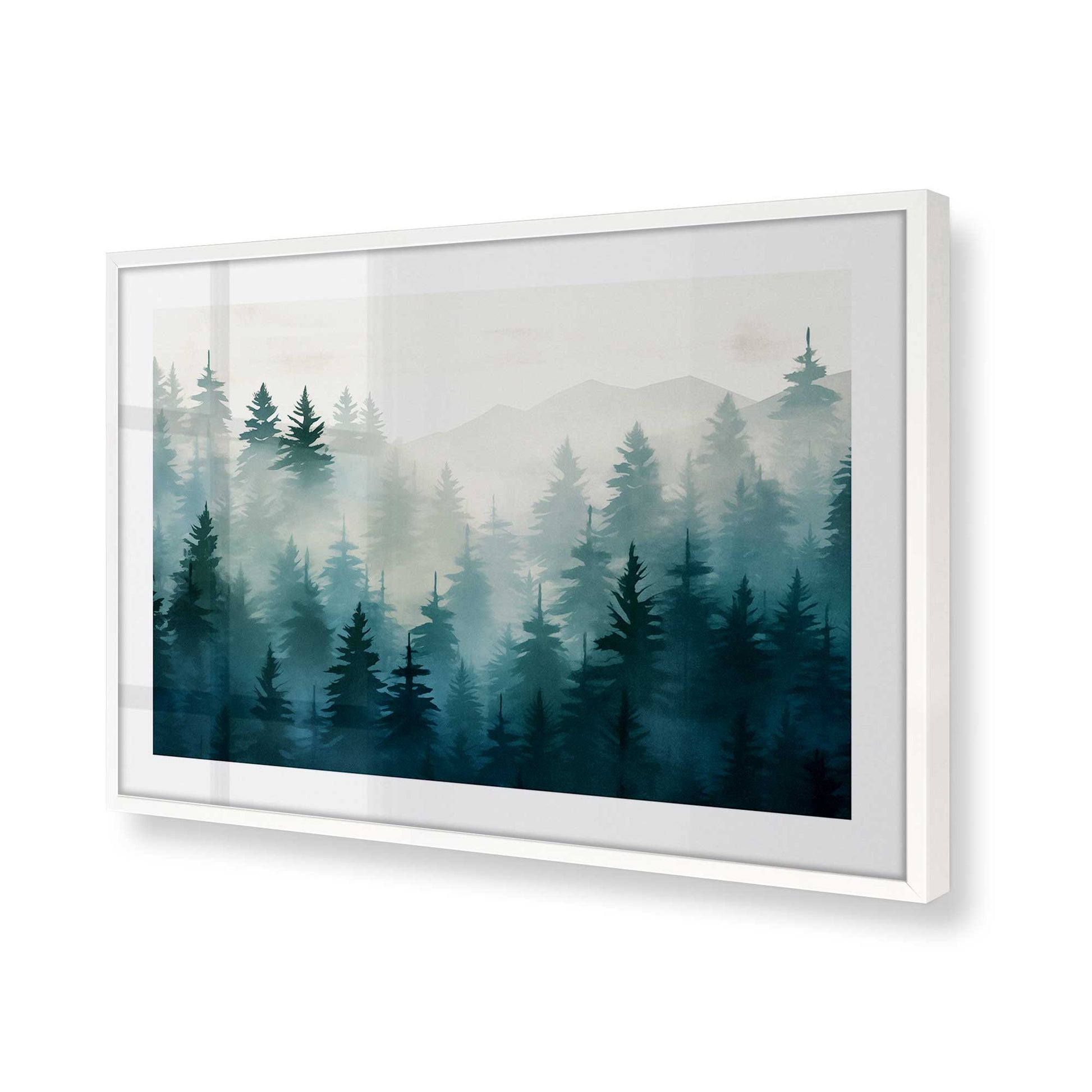 [Color:Opaque White] Picture of art in a Opaque White frame of the corner