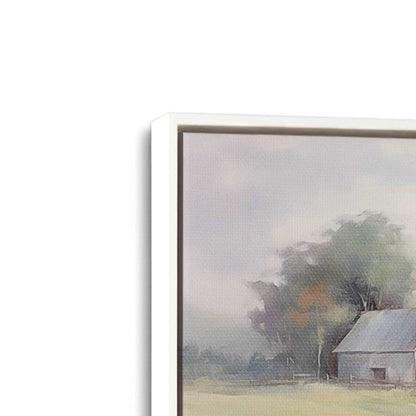 [Color:Opaque White] Picture of art in a White frame at an angle