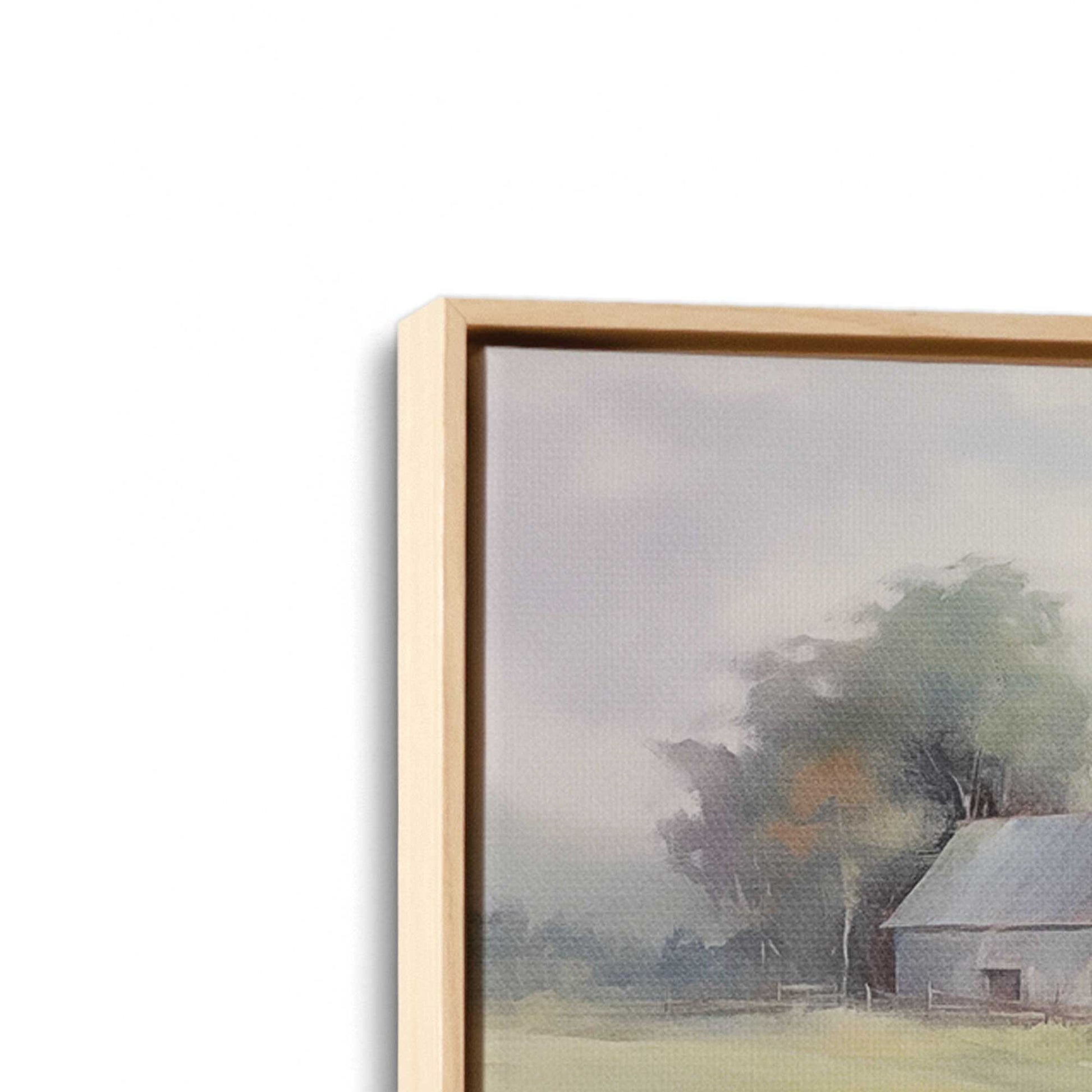 [Color:American Maple] Picture of art in a American Maple frame at an angle