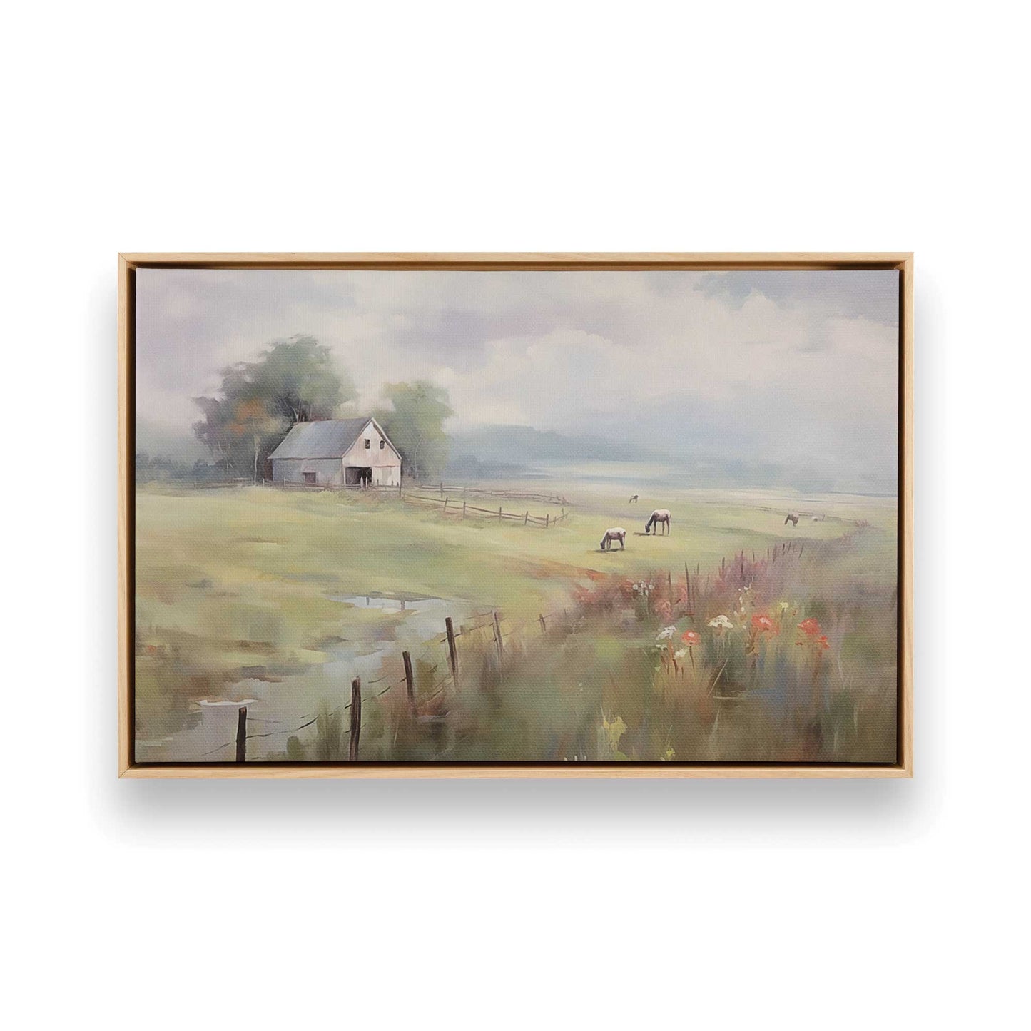 [Color:American Maple] Picture of art in a American Maple frame