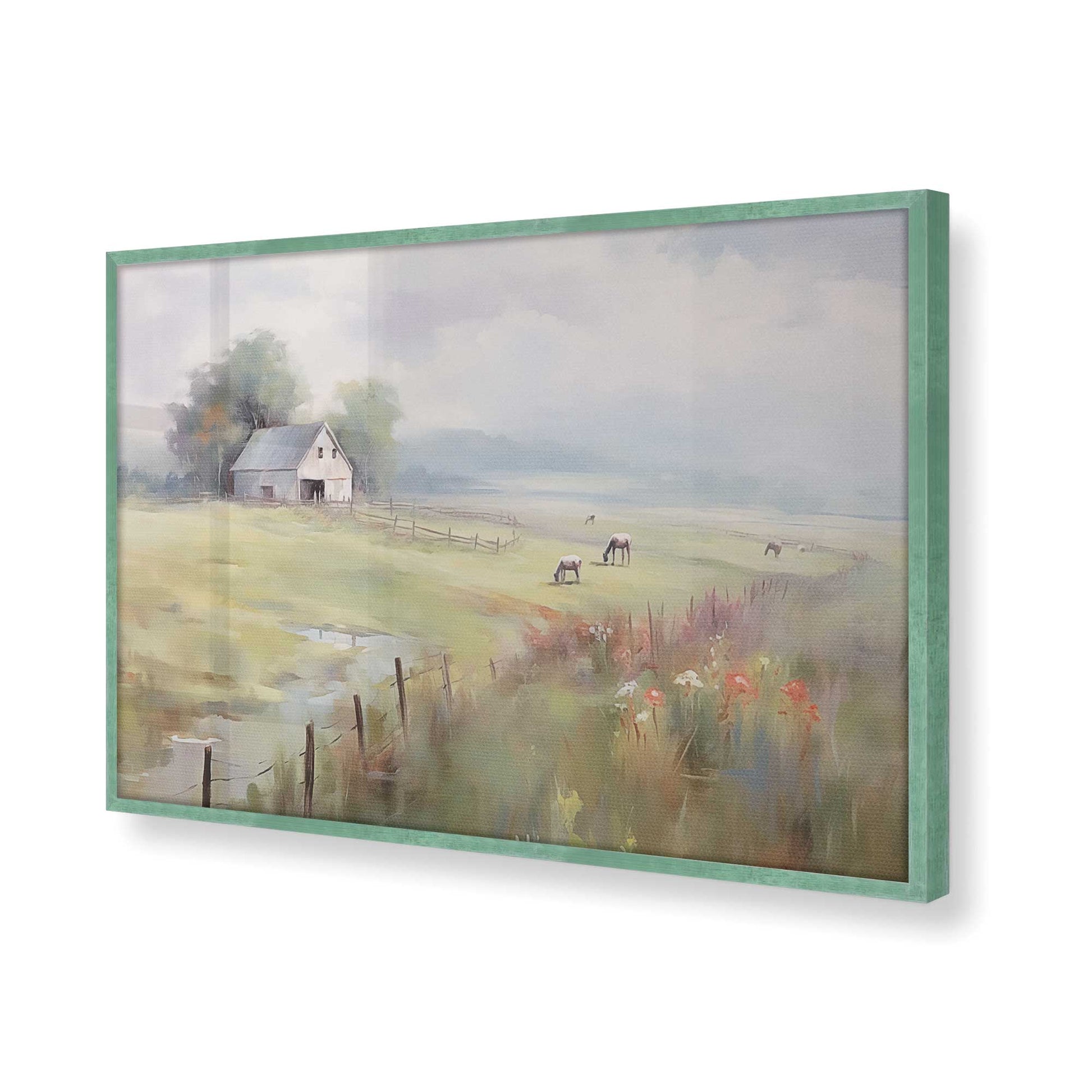 [Color:Lemon Grass] Picture of art in a Lemon Grass frame of the corner