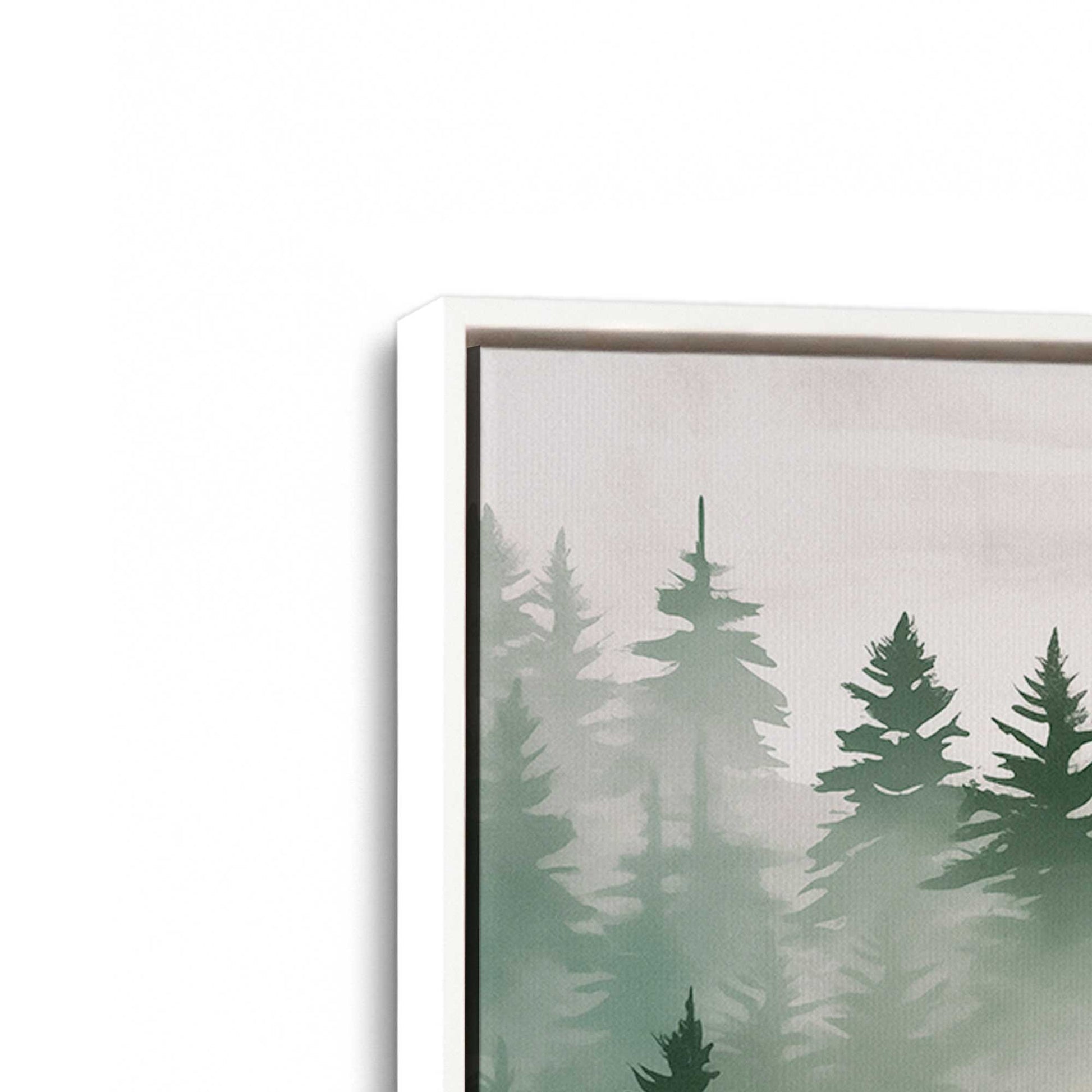 [Color:Opaque White] Picture of art in a White frame at an angle