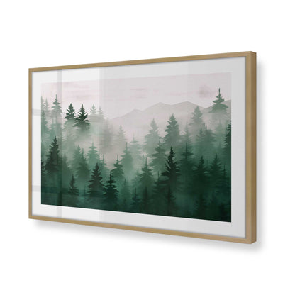 [Color:Brushed Gold] Picture of art in a Brushed Gold frame of the corner