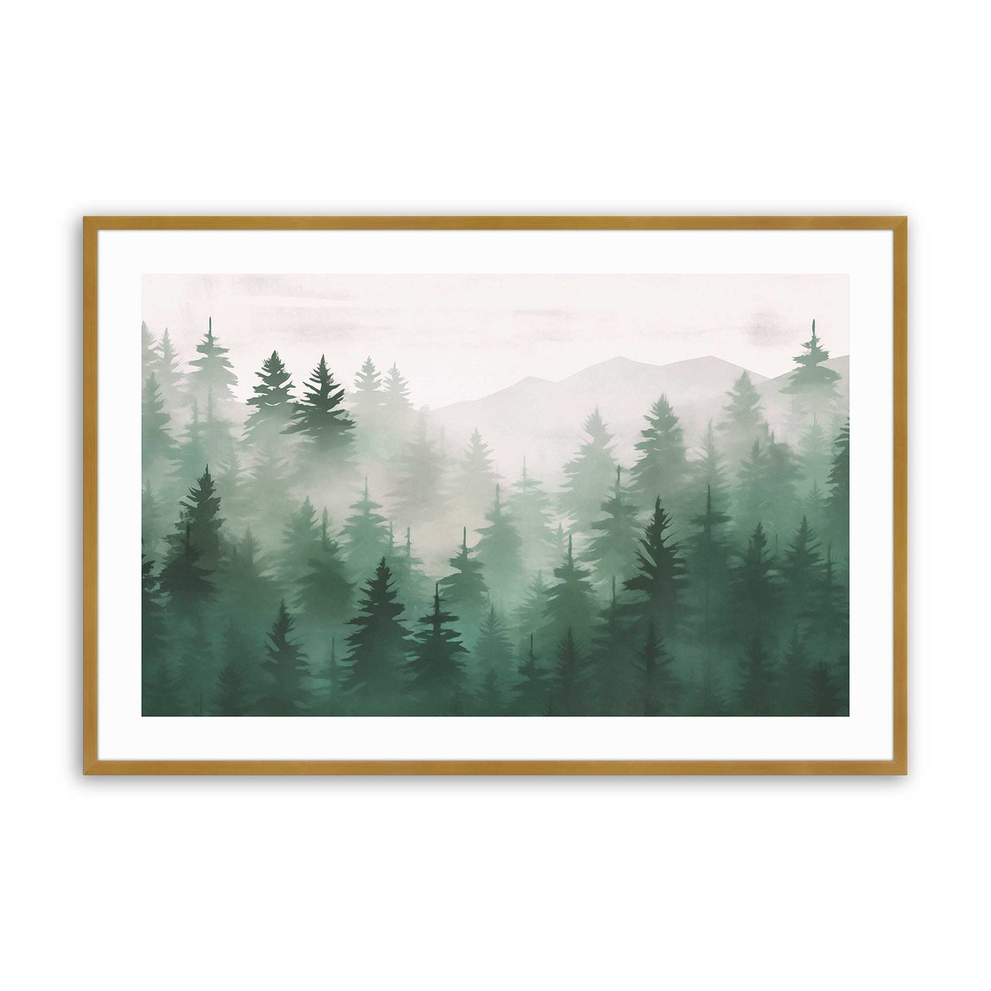 [Color:Polished Gold] Picture of art in a Polished Gold frame