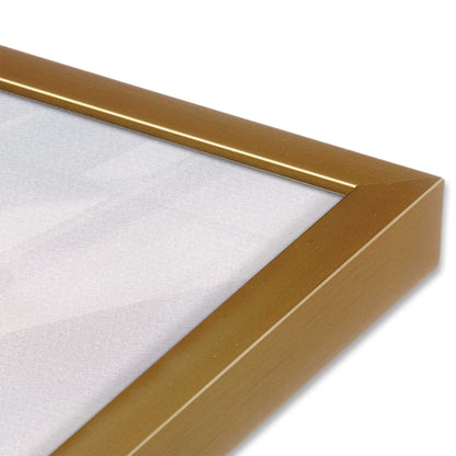 [Color:Polished Gold] Picture of art in a Polished Gold frame at an angle