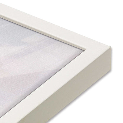 [Color:Opaque White] Picture of art in a Opaque White frame at an angle