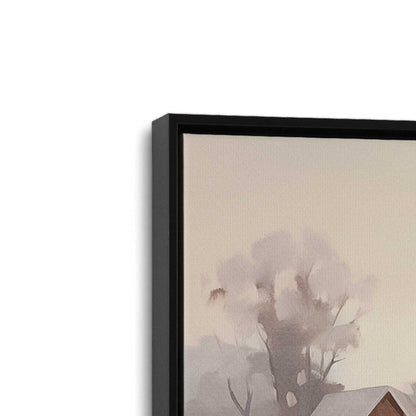 [Color:Satin Black] Picture of art in a Satin Black frame at an angle