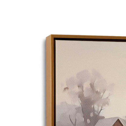 [Color:Polished Gold] Picture of art in a Polished Gold frame at an angle