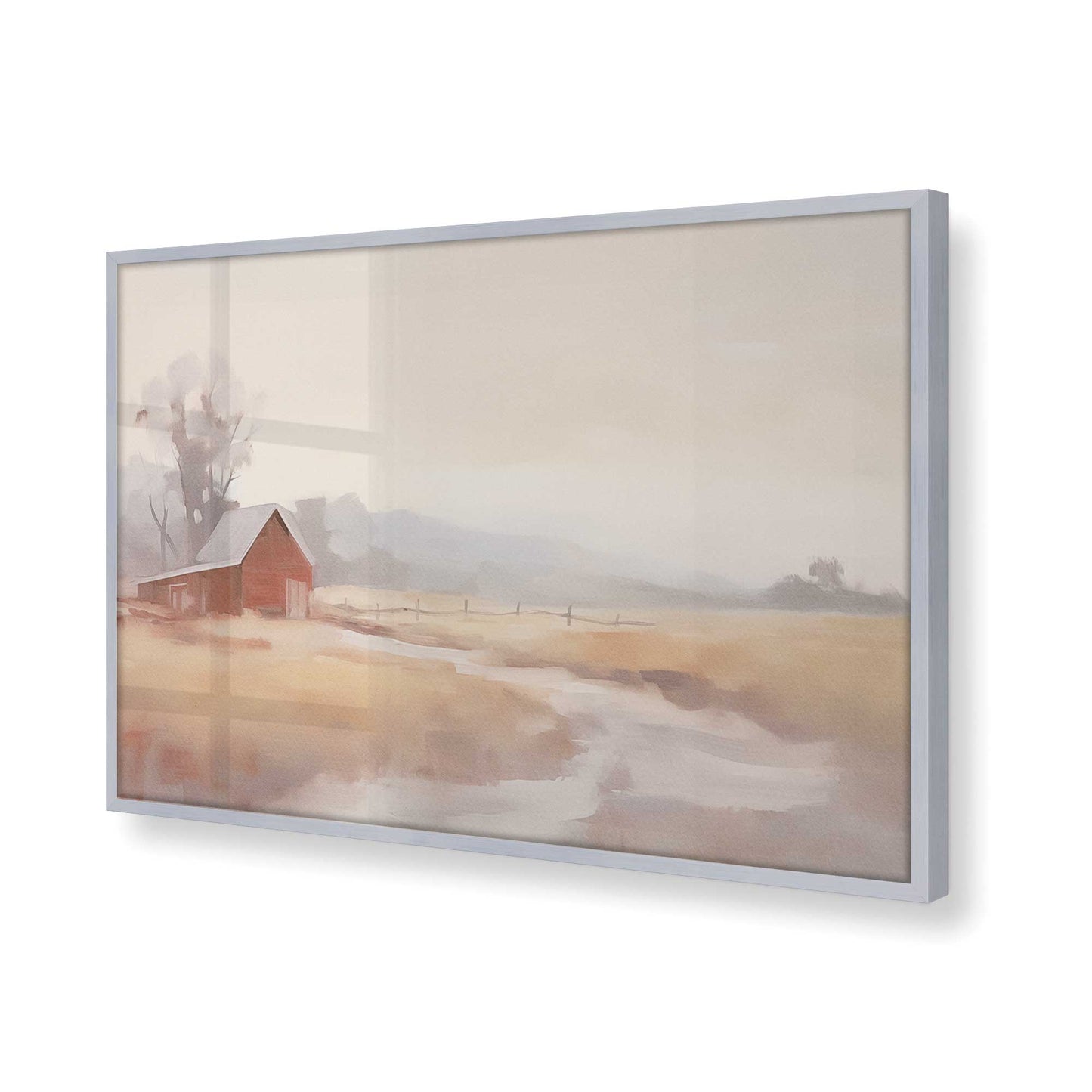 [Color:Polished Chrome] Picture of art in a Polished Chrome frame of the corner