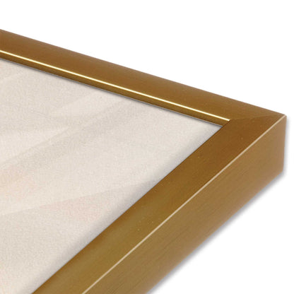 [Color:Polished Gold] Picture of art in a Polished Gold frame at an angle