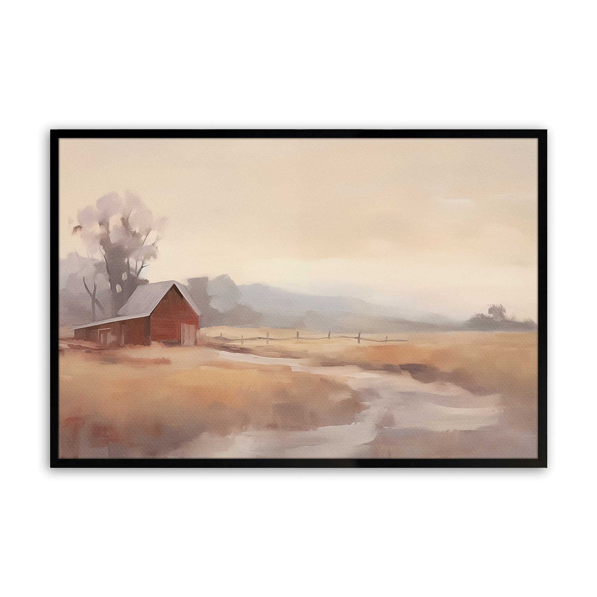 [Color:Satin Black], Picture of art in a Satin Black frame