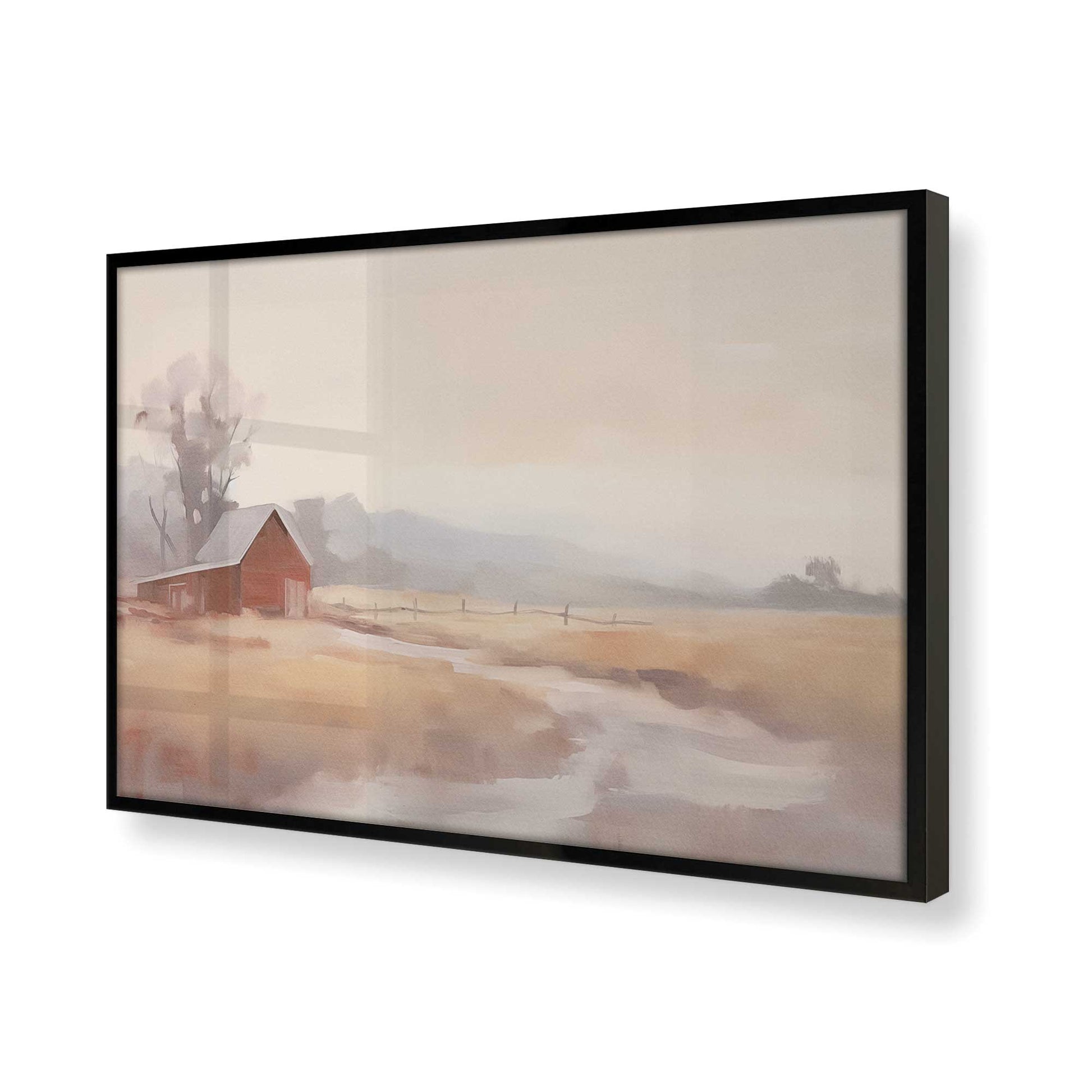 [Color:Satin Black] Picture of art in a Satin Black frame of the corner