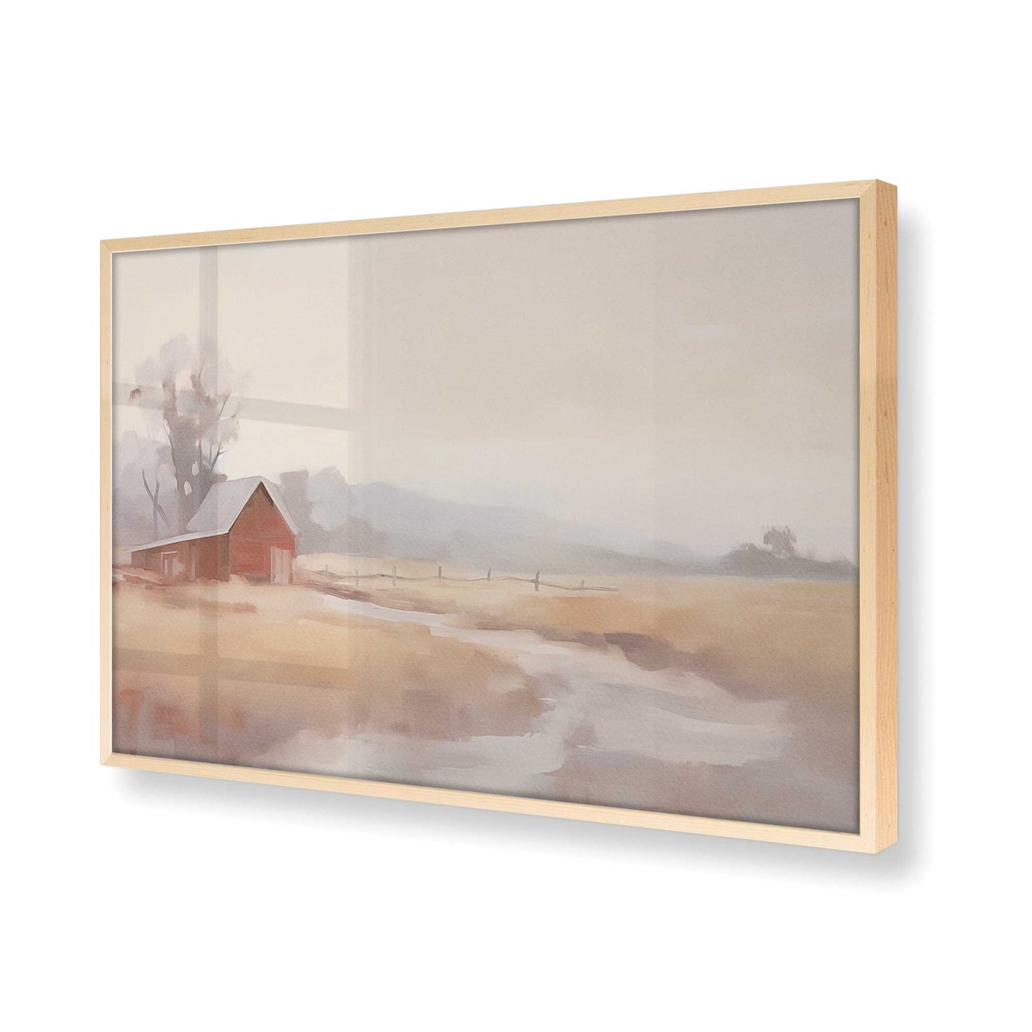 [Color:Raw Maple] Picture of art in a Raw Maple frame of the corner