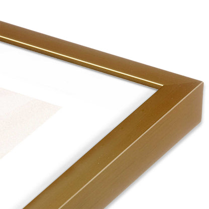 [Color:Polished Gold] Picture of art in a Polished Gold frame at an angle