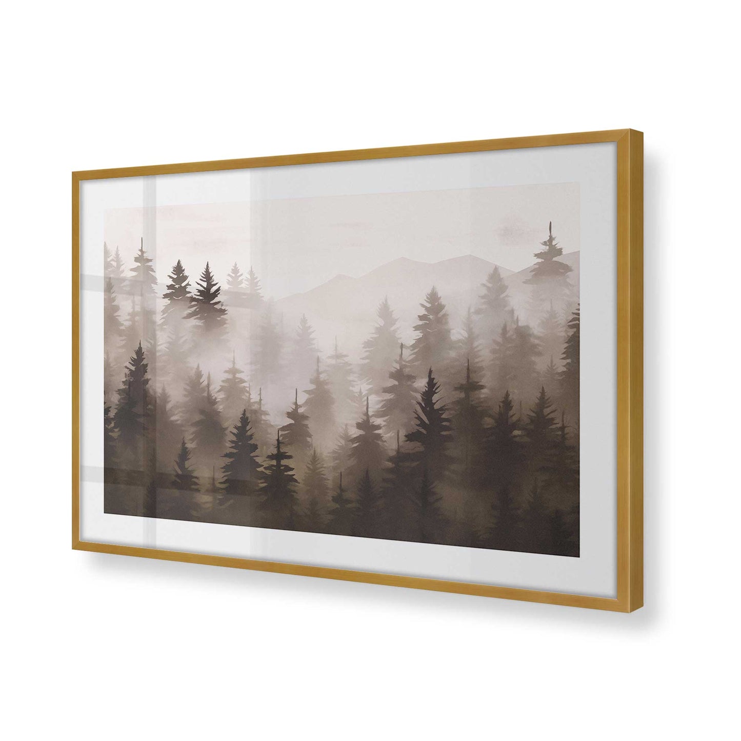 [Color:Polished Gold] Picture of art in a Polished Gold frame of the corner