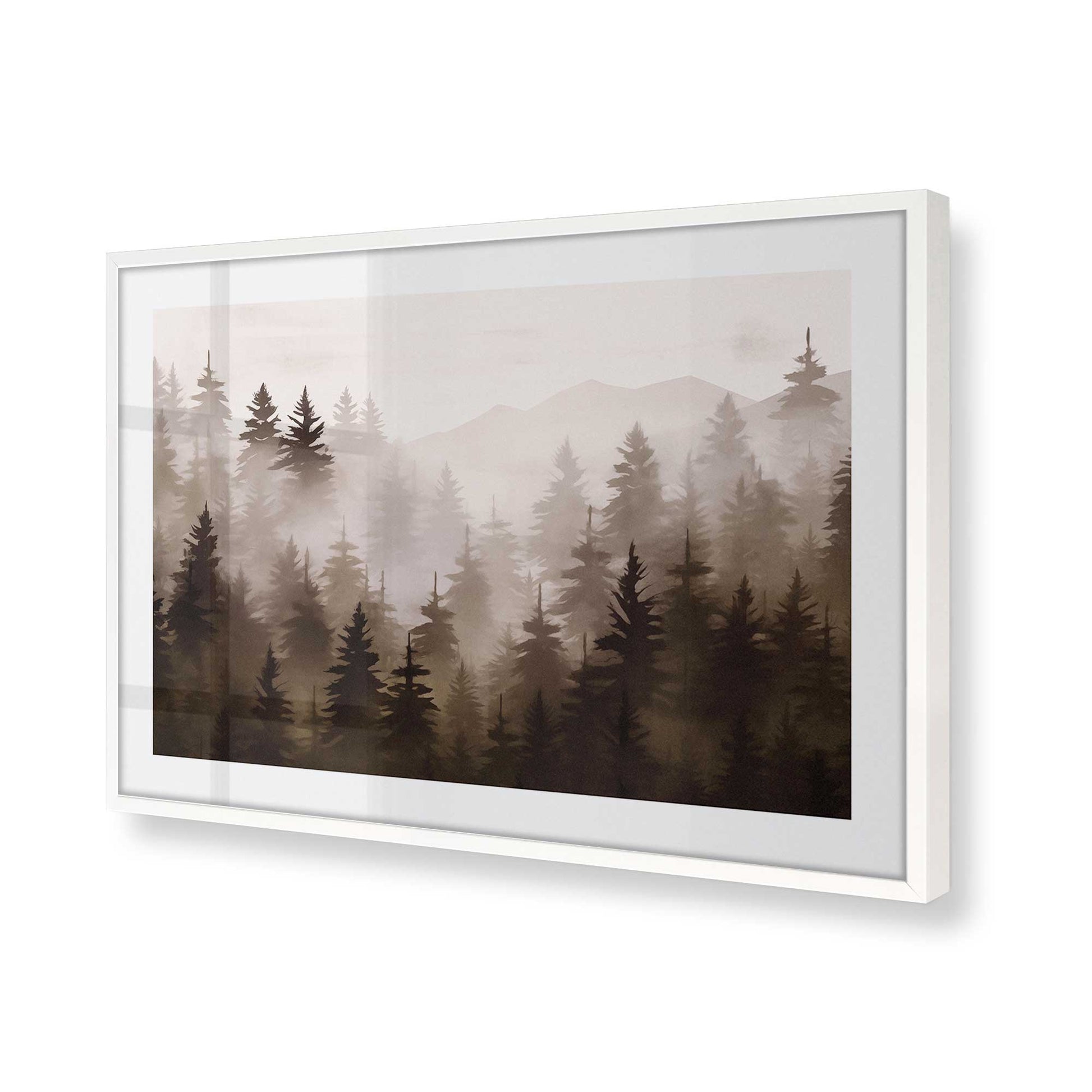 [Color:Opaque White] Picture of art in a Opaque White frame of the corner