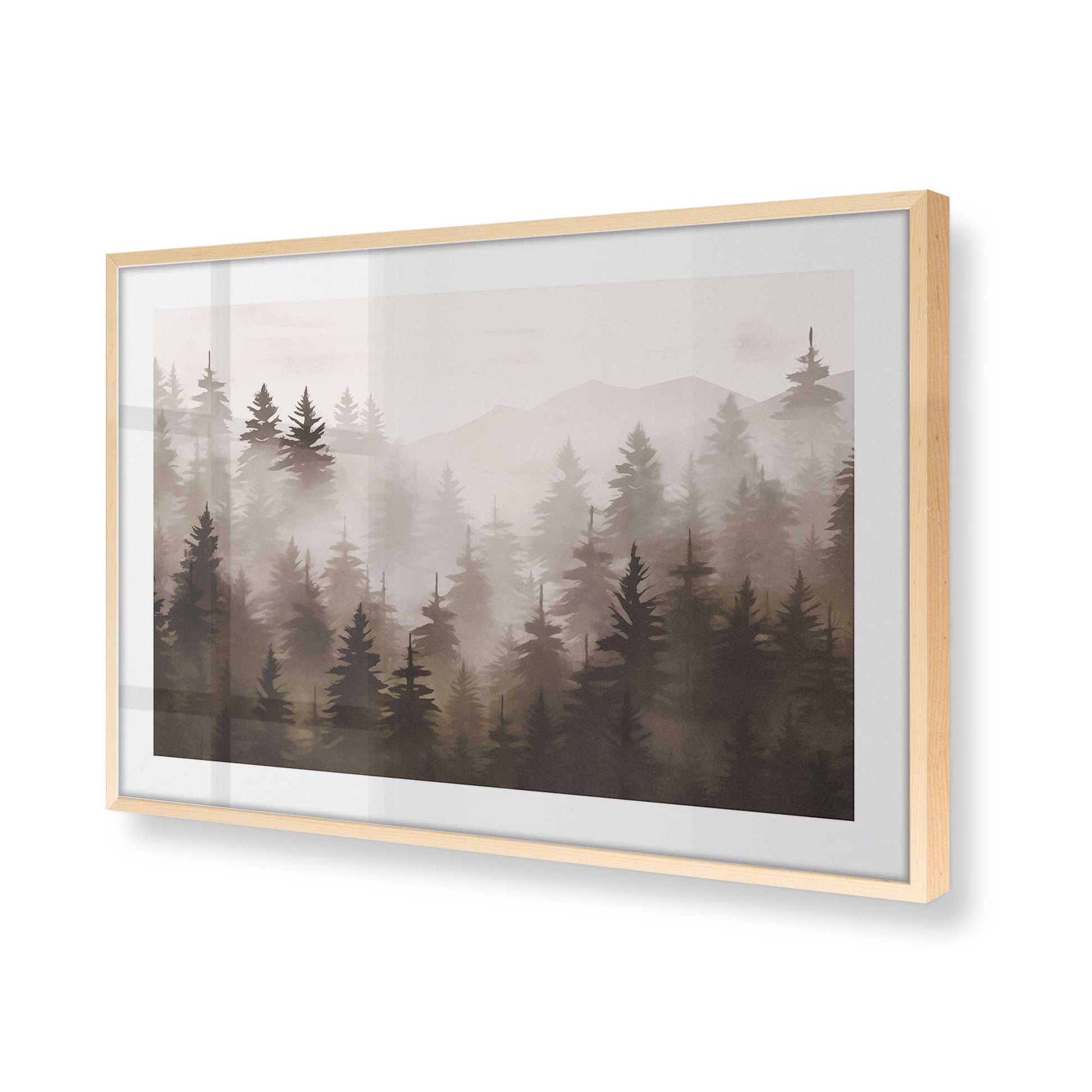 [Color:Raw Maple] Picture of art in a Raw Maple frame of the corner