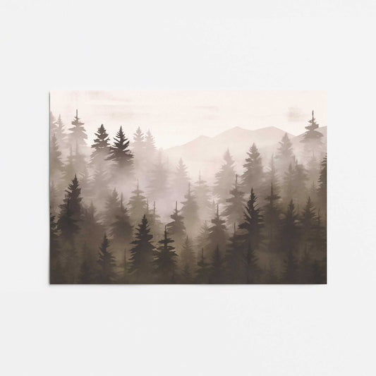 Neutral Forest Mist Promotional Rolled Print
