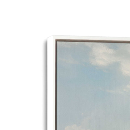 [Color:Opaque White] Picture of art in a White frame at an angle