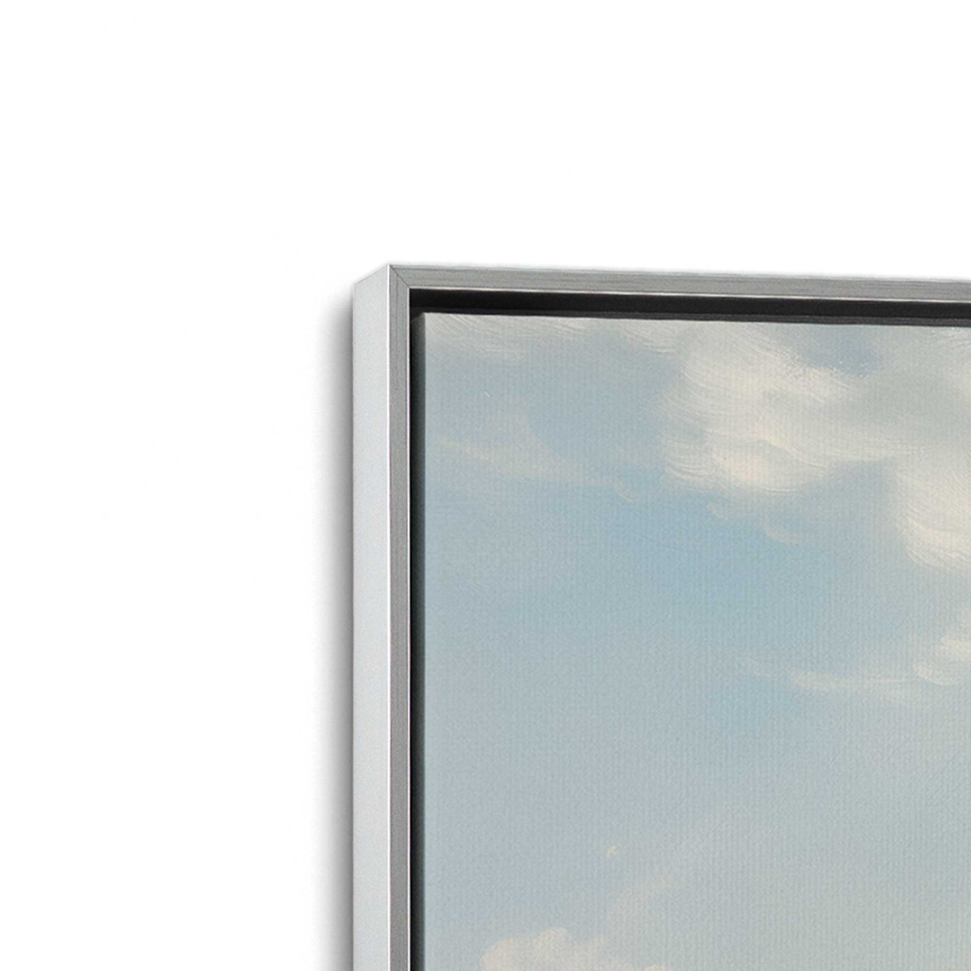 [Color:Polished Chrome] Picture of art in a Polished Chrome frame at an angle