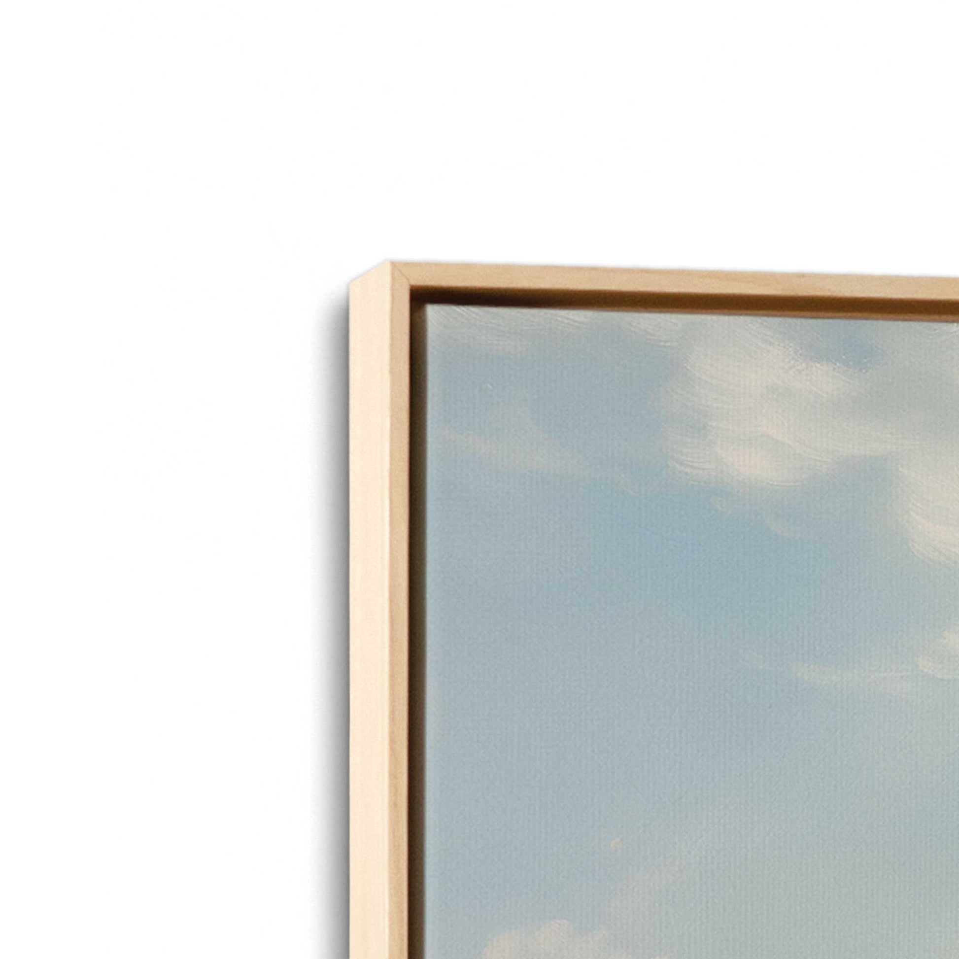 [Color:American Maple] Picture of art in a American Maple frame at an angle