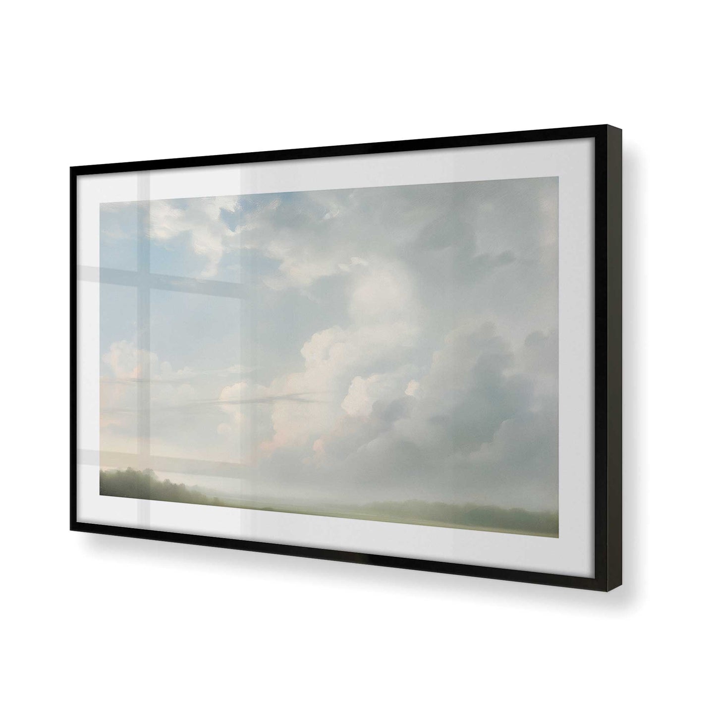 [Color:Satin Black] Picture of art in a Satin Black frame of the corner