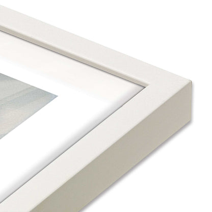 [Color:Opaque White] Picture of art in a Opaque White frame at an angle