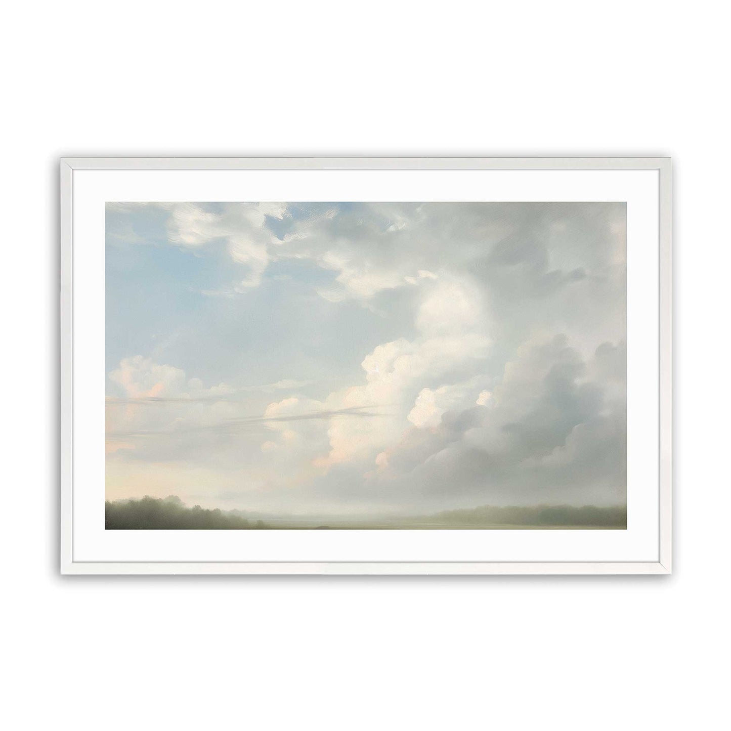 [Color:Opaque White] Picture of art in a Opaque White frame