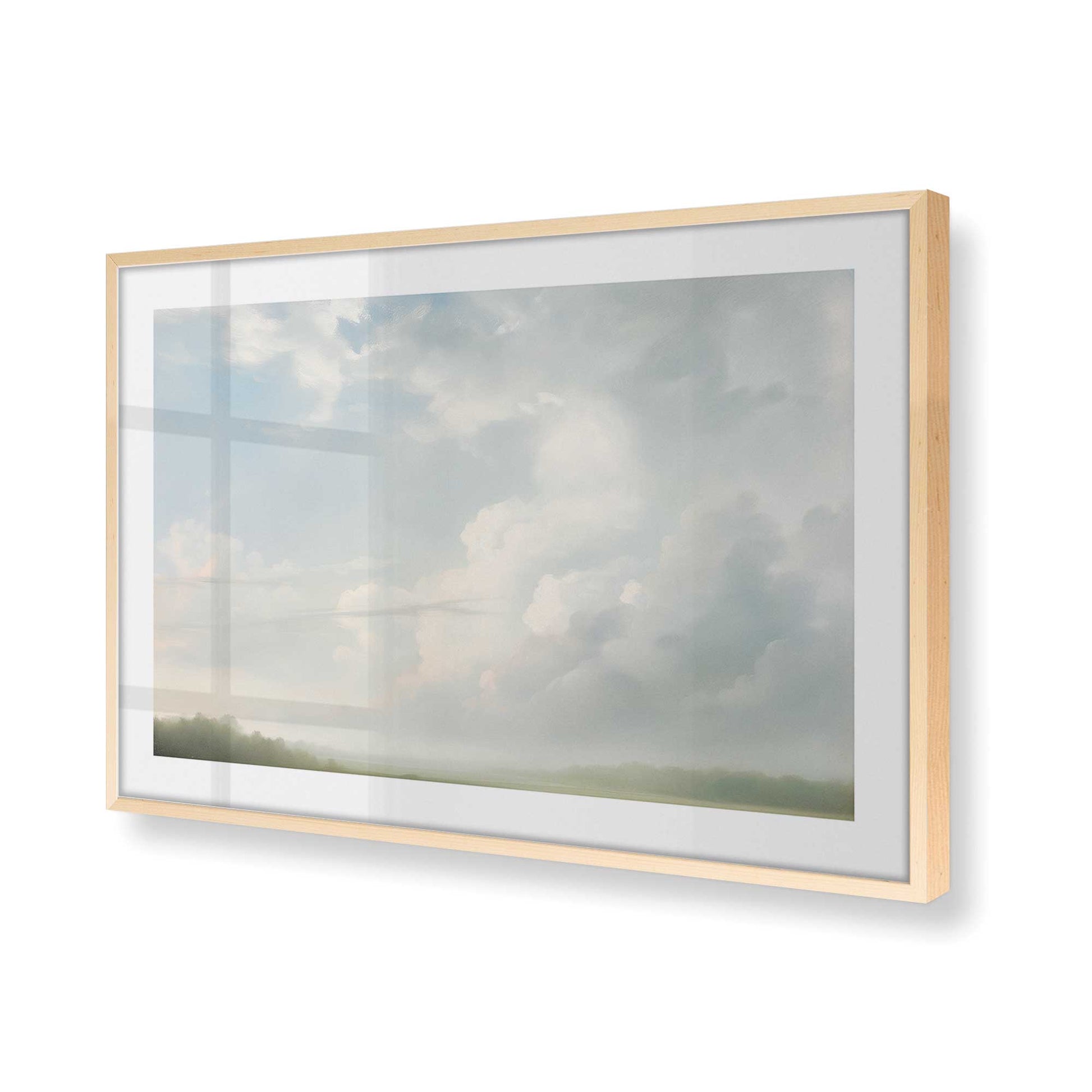 [Color:Raw Maple] Picture of art in a Raw Maple frame of the corner