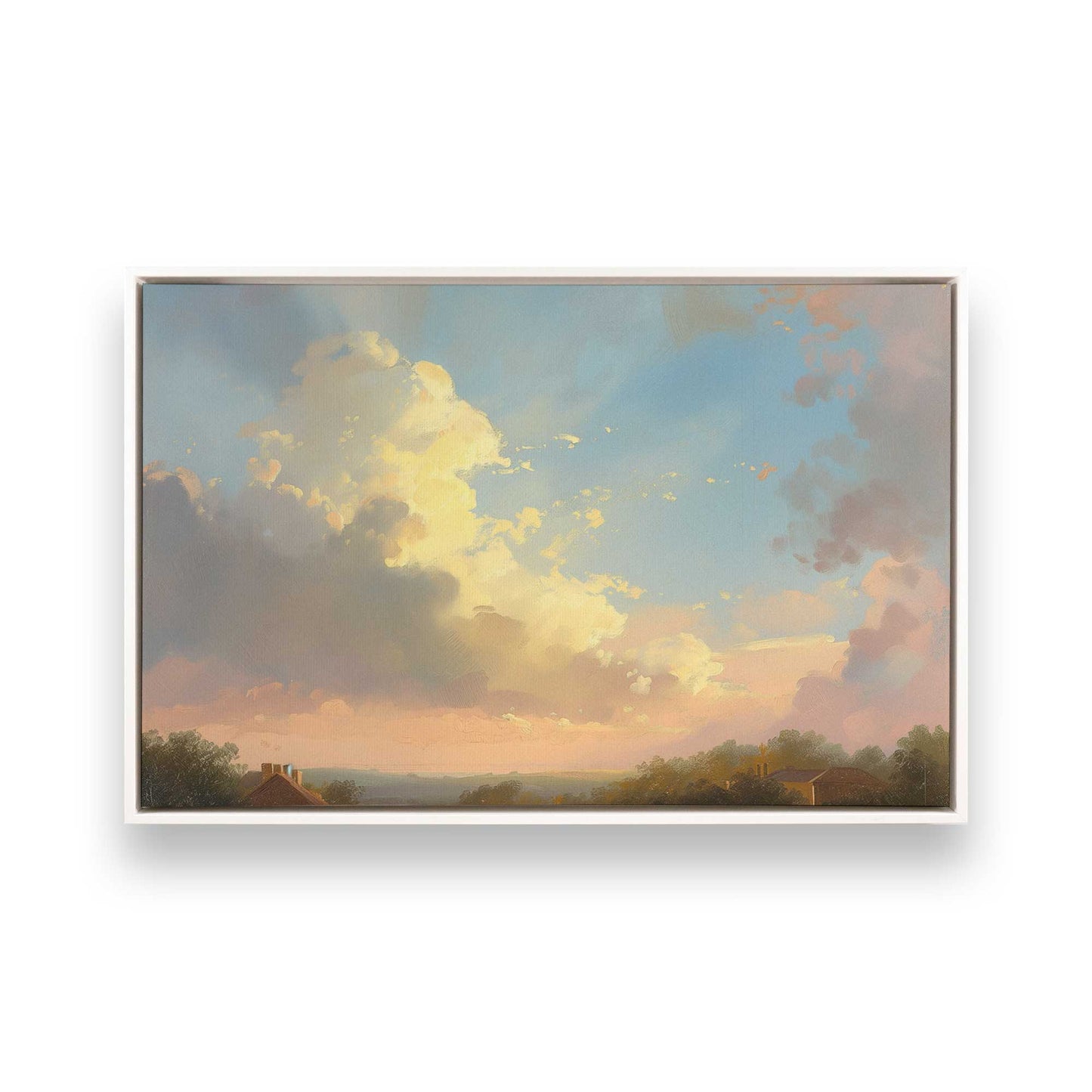 [Color:Opaque White] Picture of art in a White frame