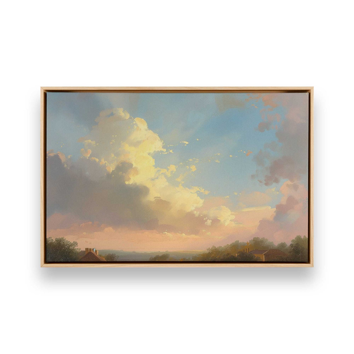 [Color:American Maple] Picture of art in a American Maple frame